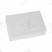 MTC BIO Well Plate: Non-Sterile, 96 Wells, 1.4 mL, 8.2 mm Dia, RNase/DNase Free, Square, Polystyrene (MPN DP16VS-9-N). Key specifications — Brand: MTC BIO; Body Color: Colorless; RNase/DNase Free: Yes; Well Shape: Square; Material: Polystyrene.