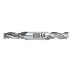 OSG Square End Mill: Cobalt, Double End, 3 Flute, 7/8" Mill Dia, 1-7/8" LOC, 6-1/8" OAL (MPN 5324100)