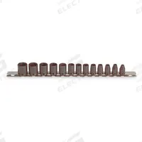 PROTO Impact Socket Set: 1/4 in Drive Size, Small Set (0-50 pieces) Set Size, 13 Pieces, Black Oxide (MPN J69206). Key specifications — attr1204251: PROTO; attr1215453: 1/4 in; attr1215454: 4 mm to 15 mm.