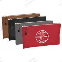 KLEIN TOOLS Tool Bag Set: 12 1/2 in W x 3/4 in D x 7 in H, Black/Brown/Gray/Red, Canvas, 4 Bags (MPN 5141). Key specifications — attr1116347: Red; attr1116368: KLEIN TOOLS.