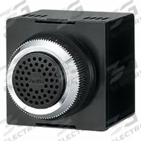 PATLITE Audible Alarm: Buzzer Sound, 2.5 W Watt, 100V AC, Indoor/Outdoor, BM-210D, 50 mm L x 50 mm W. Key specifications — Brand: PATLITE; Color: Black; Operating Voltage: 100V AC.
