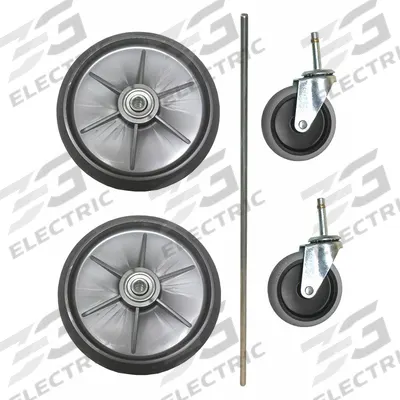 RUBBERMAID COMMERCIAL PRODUCTS Quiet Wheel and Axle Parts: For FG9T9400BLA (MPN GRFG9T94M10000) - Material Handling Parts