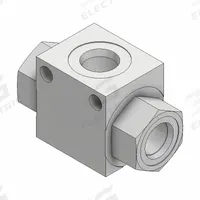 PARKER Shuttle Valve: Steel, Three-Way, Pressure, 2.58 in Overall Lg, 1.25 in Overall Wd, ASH-06 (MPN ASH-06-2). Key specifications — attr1012059: ASH-06-2; attr1250696: ASH-06; attr1011634: Steel; attr1011635: PARKER; attr1011636: Steel; attr1011647: 1-1/4.