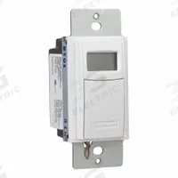 INTERMATIC Wall Switch Timer: 7 day Max, 1 min Min, SPST-NO, 277V AC, No Wall Plate Included, White (MPN ST01). Key specifications — attr211252: INTERMATIC; attr1070698: No Hold Included.