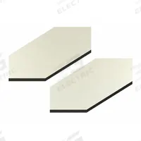 MIRREDGE Seam Plates: 2 in Overall Ht, 4 in Overall Wd, 1/8 in Overall Dp, 2 PK (MPN 32202). Key specifications — Brand: MIRREDGE; Corner Shape: Rectangular; Finish: Mirror; Color: Clear; Material: Acrylic; Lighted: No.