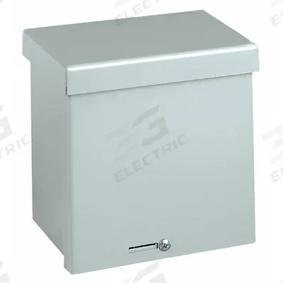 WIEGMANN Enclosure: Steel, 6 in x 6 in x 4 in, 3R, Solid Cover, Screw On - Steel Enclosures with Screw-On Covers