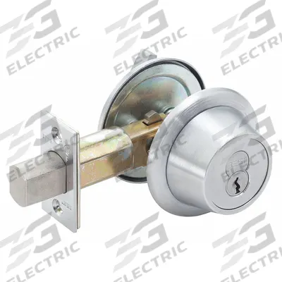 BEST Deadbolt Lock: Cylindrical, Interchangeable Core, 3 in Door Thick - Max - Standard Cylindrical Deadbolts