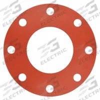 Full Face Flange Gasket: Class 150, Silicone, For 4 in Pipe, 1/8 in Thick, 4 1/2 in Inside Dia, Red (MPN 4CYX2). Key specifications — Brand: APPROVED VENDOR.