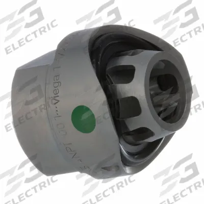 VIEGA MEGAPRESS Crimp Adapter Fitting: 1 1/2 in Pipe x 3/4 in Pipe Size, Press-fit x FNPT - Steel Press Pipe Fittings