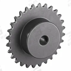 TSUBAKI Sprocket: One-Sided Hub, For Single Strands, 35, 28 Teeth, 3.349 in Pitch Dia, Steel (MPN 35B28). Key specifications — Brand: TSUBAKI.