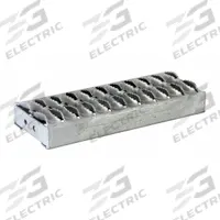 BUYERS PRODUCTS Diamond Deck-Span Tread: 12 in Step Wd, 4 3/4 in Step Dp, Steel, Silver (MPN 3012035). Key specifications — Material: Steel; Color: Silver; Step Tread: Diamond.