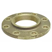 NIBCO Sweat Fitting Adapter: 2 in Pipe x 2 in Pipe, FNPT x Flange, Drain/Vent, Bronze (MPN B515306)