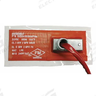 BRISKHEAT Heating Blanket: 232°C Op Temp - Max, 12 in Overall Lg, 6 in Overall Wd - Silicone Heating Blankets