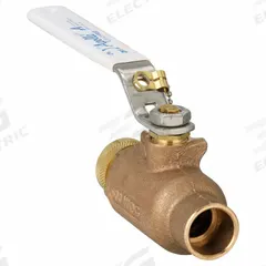 APOLLO Manual Two-Way Ball Valve: 3/4 in Size, Bronze, Straight, Sweat x Sweat, Std Port Ball Port (MPN 70LF204HC). Key specifications — Brand: APOLLO; Handle: Lever.
