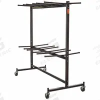 NATIONAL PUBLIC SEATING Chair Cart: 1,320 lb, 67 in L x 33 1/2 in W x 70 in H, For 84 Chairs, Brown. Key specifications — Frame Color: Brown; Brand: NATIONAL PUBLIC SEATING; Caster/Wheel Configuration: (4) Swivel.