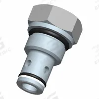 BUCHER HYDRAULICS Cartridge Valve: Screw-In, Screwdriver Adjustment, C10-20 Valve Cavity Size, CVFB (MPN CVFB-10-N-0-005). Key specifications — attr1012059: CVFB-10-N-0-005; attr1250696: CVFB; attr1011660: Nitrile; attr1011632: Screwdriver; attr1011635: BUCHER HYDRAULICS; attr1011644: C10-20.