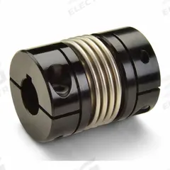 RULAND MANUFACTURING Bellows Coupling: 1 1/4 in Bore Dia 1, 1 1/4 in Bore Dia 2, Aluminum, Clamp On (MPN BCK36-20-20-A). Key specifications — attr666189: Yes; attr666180: Stainless Steel; attr85397: RULAND MANUFACTURING; attr666234: Inch; attr923681: Different Bore Dimensions.