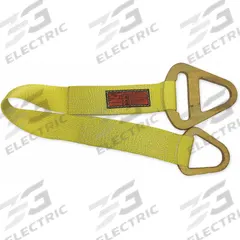 STREN-FLEX Web Sling: Type 1, Nylon, Triangle & Choker Link, 2 Plies, 20 ft Sling Lg, 3 in Sling Wd (MPN TCS2-903-20). Key specifications — attr993854: STREN-FLEX; attr993884: Fully Sewn; attr993857: Yellow; attr1028218: Wear-Resistant Tag; attr1028219: Fully Sewn.