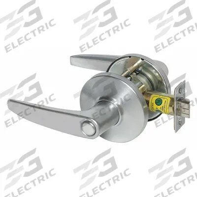 STANLEY SECURITY SOLUTIONS Door Lockset: Privacy Lever Locksets, Chrome, ADA Compliant
