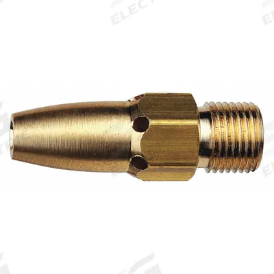 GUARDAIR Air Gun Nozzle: For 74H, Brass, 1 13/32 in Extension Lg - Guardair Air Gun Nozzles