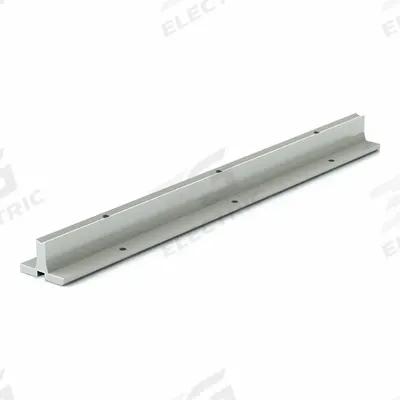 PBC LINEAR Linear Shaft Support Rail: 12 mm Shaft Dia, 360 mm Lg, Unfinished - Pre-Drilled Linear Shaft Support Rails
