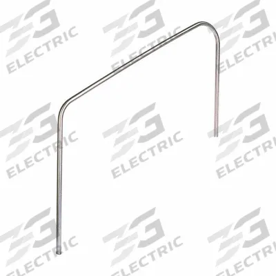 SPECTRUM Stair Rail: 12 in Setback, Dia 1.9 in, 0.065 in Thick, Fixed Legs, 80 5/8 in Ht - Pool Stair Rails