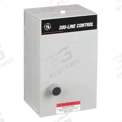 GE Magnetic Motor Starter: Non-Reversing, 3 Poles, NEMA Size 1, 27 A - Enclosed Non-Reversing Starters with Thermal Overloads
