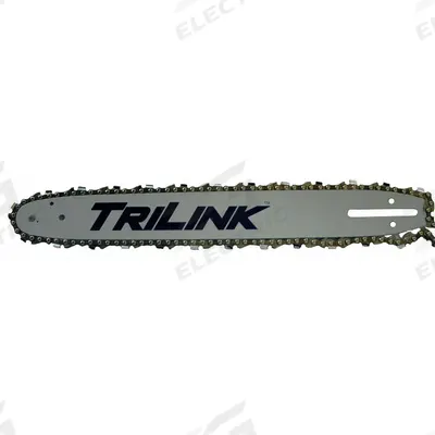 TRILINK Chainsaw Bar and Chain: 16 in Compatible Bar Lg, 3/8 in, 0.05 in Gauge - Chain & Bar Sets