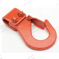 HARRINGTON Top Hook Assembly: Electric Chain Hoists, 1,000 lb Compatible Load Capacity, ED (MPN E3DBX48S6460). Key specifications — Compatible Hoist Type: Electric Chain Hoists; Product Type: Top Hook Assembly; Compatible Series: ED; Manufacturer Part Number: E3DBX48S6460; Included Components: Safety Latch.
