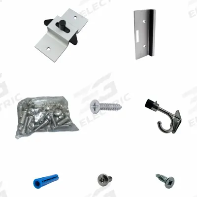 HADRIAN Inswing Door Kit: Aluminum - Door Hardware Kits for Bathroom Partitions