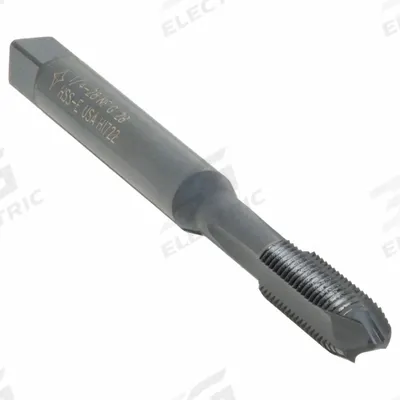 CLEVELAND Spiral Point Tap: 1/4"-28 UNF, 2B, 3 Flute, Plug Chamfer, Black Oxide Cobalt (MPN C86215) - Spiral-Point Taps for Steel & Stainless Steel
