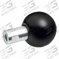 JW WINCO Revolving Ball Knobs: Ball, Plastic w/ Steel Thread, M10 Thread, 24 mm Thread Lg, 40 mm Dia (MPN 319.2-40-M10-B). Key specifications — Brand: JW WINCO.