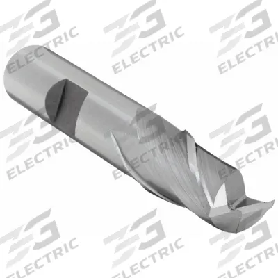 OSG Square End Mill: Cobalt, 2 Flute, 7 mm Mill Dia, 14.28 mm LOC, 58.7 mm OAL (MPN 5800500) - General Purpose Cobalt Square End Mills