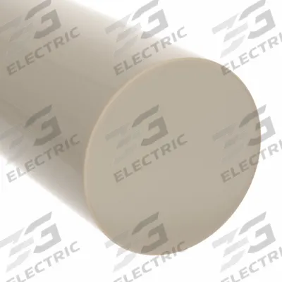 HDPE Rod: 1/4 in Dia, 8 ft Lg, Off-White, Opaque, 4,500 psi Tensile Strength - HDPE Rods & Discs