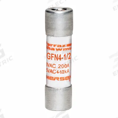 MERSEN Fuse: GFN Series, Midget, Time-Delay, 4.5 A, 250 V AC, 13/32 in x 1 1/2 in - Time-Delay Cylindrical Fuses