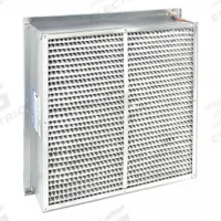 GRAINGER Cartridge Air Filter: 20 in x 20 in x 6 in, Steel, Single Header, MERV 13 (MPN 2GGR2). Key specifications — Brand: GRAINGER; Media Material: Microfiber; Air Filter Header Type: Single Header; Frame or Header Material: Steel.