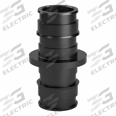 ZURN Barbed Fitting Coupling: 1 5/64 in ID x 51/64 in ID x 1 in Pipe Size, Barbed - Expansion Polymer Barbed Tube Fittings