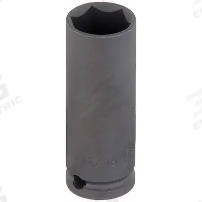 WESTWARD Impact Socket: 3/8 in Drive Size, 11/16 in Socket Size, 6-Point - 3/8" Drive Impact Sockets