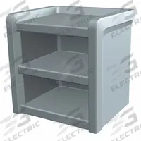 CORTECH Nightstand: Brown, 21 1/2 in Overall Ht, 21 in Overall Wd, 18 in Overall Dp, 3 Shelves (MPN 7602BN). Key specifications — Brand: CORTECH; Furniture Series: Endurance.