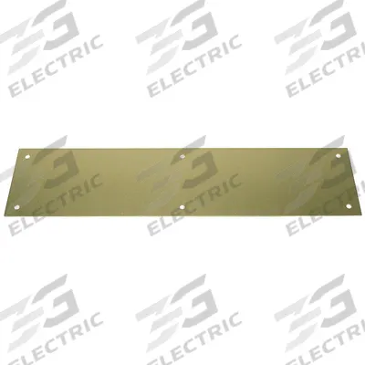 ROCKWOOD Door Push Plate: 3 1/2 in Wd, 15 in Ht - Standard Push Plates