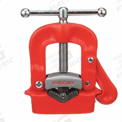 RIDGID Bench Yoke Vise: 0.13 in – 2 in Pipe Size Range, 9 1/2 in Max Ht, 9 1/2 in Min Ht - Bench Yoke Vises