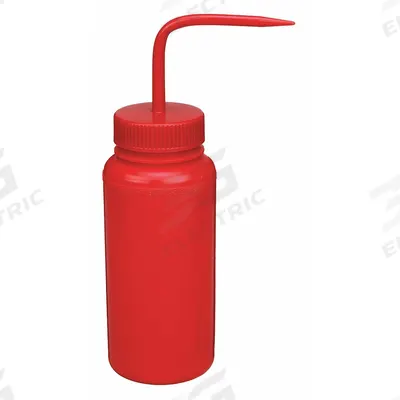 APPROVED VENDOR Wash Bottle: 500 mL, No Imprinting, Red, Wide, Std Spout Spout, Red - Wide Mouthed Standard Spout Wash Bottles