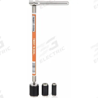TEST-TITE Twist N Seal Tool: 1/2 in – 1 in Pipe Size Range, For PVC - Internal Pipe Shut-Off Tools