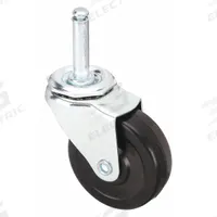 APPROVED VENDOR Stem Caster: Swivel, No Brake, 3 in Wheel Dia., 1 in Wheel Wd, Rubber, Rubber, Black (MPN 20TM15). Key specifications — attr1111099: APPROVED VENDOR; attr1111095: Black; attr1176855: Swivel.