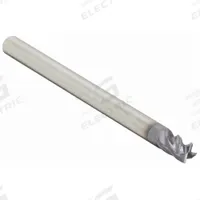 WIDIA HANITA Square End Mill: Carbide, TiAlN Coated, 4 Flute, 3/8" Mill Dia, 1/2" LOC, 4" OAL (MPN TF4VP510014S)