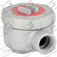 Conduit Outlet Body: Iron, GU, 1/2 in Trade Size, LB Body, 19 cu in Body Capacity (MPN GULB50). Key specifications — Series: For Standard Body; Compatible Conduit Trade Size: 1/2 in; Thread Gender: Female; Hub Style: Threaded; Cover Included: Yes; Body Style: LB; Connection Type: Threaded; Back Type: Round.
