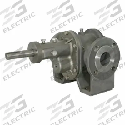 PULSAFEEDER Rotary Gear Pump Head: 316 Stainless Steel Body, 2" Flange, 55.3 gpm - Pedestal-Mount Rotary Gear Pumps