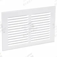 Return Air Grille: Louvered Grille, White, Powder Coated, Steel, 7 3/4 in H, 11 3/4 in W, 1/4 in D (MPN 4JRR6). Key specifications — Mounting Location: Ceiling; Brand: APPROVED VENDOR; Fire Rating: Not Fire Rated.