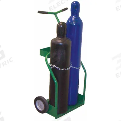 SAFTCART Cylinder Hand Truck: 250 lb, Side by Side, 2 Cylinder - Welding Cylinder Hand Trucks