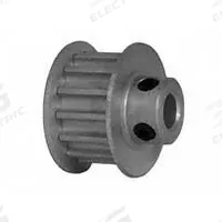 DAYTON Timing Pulley: Curvilinear, Fixed, For HTD Timing Belt Section, For 9 mm Belt Wd, 14 Teeth (MPN 14-5M09-6FA3). Key specifications — Brand: DAYTON; Finish: Clear Anodized; For Belt Series: Powerhouse®.